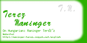 terez maninger business card